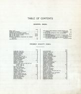 Table of Contents, Ramsey County 1909